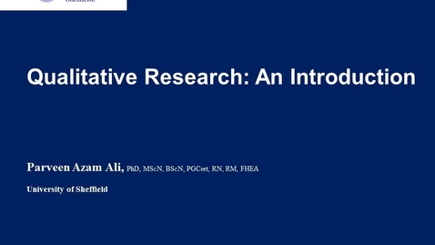 Thumbnail for Qualitative Research: an Introduction