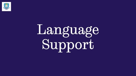 Thumbnail for English Language Support - English Language Teaching Centre