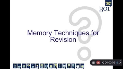Thumbnail for entry Memory Techniques for Revision