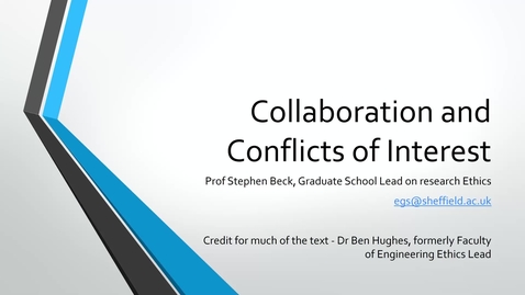 Thumbnail for 7 Collaboration and Conflicts of Interest