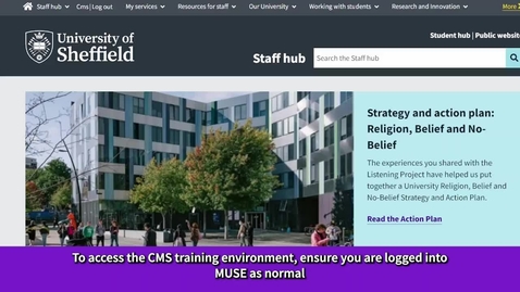 Thumbnail for CMS Training | Introduction to the CMS | Logging into the CMS
