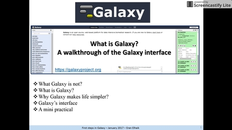 Thumbnail for Introduction to Galaxy