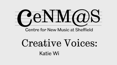 Thumbnail for Katie Williamson talks about her composition 'Clochan an Aifir'