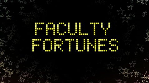 Thumbnail for entry Faculty Fortunes at TELFest 