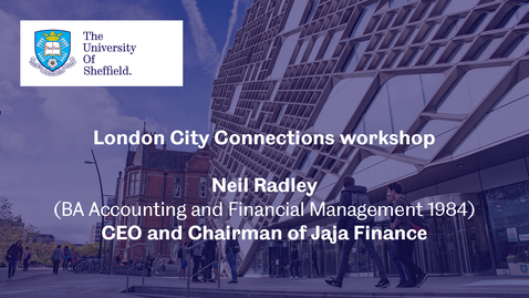 Thumbnail for London City Connection 2021 - Workshop 1 - Neil Radley