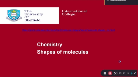 Thumbnail for Chemistry Semester 1  s1 - shapes of molecules