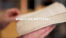 Go to What is the MA TESOL? School of English, University of Sheffield with duration: 2 minutes, 6 seconds