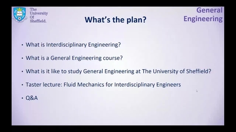 Thumbnail for entry General Engineering - Headstart session