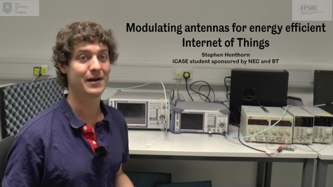 Thumbnail for entry EEE - IOT Modulating Antennas by PhD student Stephen Henthorn