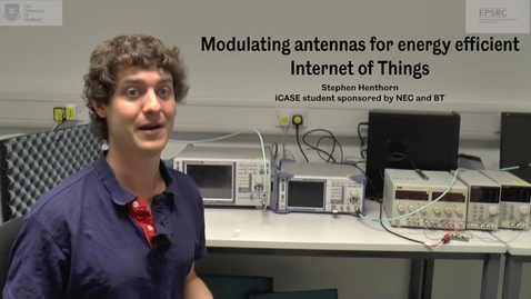 Thumbnail for EEE - IOT Modulating Antennas by PhD student Stephen Henthorn