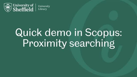 Thumbnail for entry Proximity searching (Scopus)
