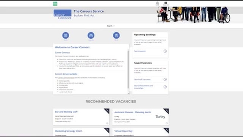 Thumbnail for entry View and share events in Career Connect (Staff)