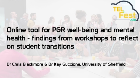 Thumbnail for Online tool for PGR well-being and mental health - findings from workshops to reflect on student transitions
