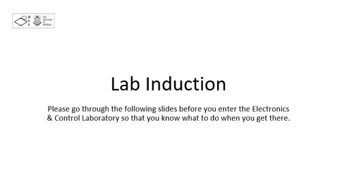Thumbnail for Electronics &amp; Control Lab Induction Video - 2022-23
