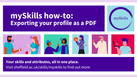 Thumbnail for Exporting your mySkills profile as a PDF