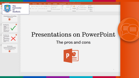 Thumbnail for entry Presentations on PowerPoint