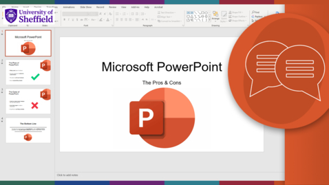 Thumbnail for entry Presentations on PowerPoint