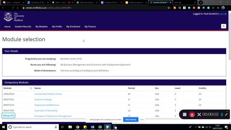 Thumbnail for entry Traininer Training Session #5 - Student Module Selection, Diets and Diet Repors