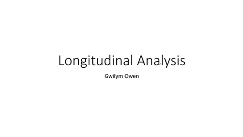 Thumbnail for entry WRDTP AQM Taster Day (2021) Longitudinal Analysis
