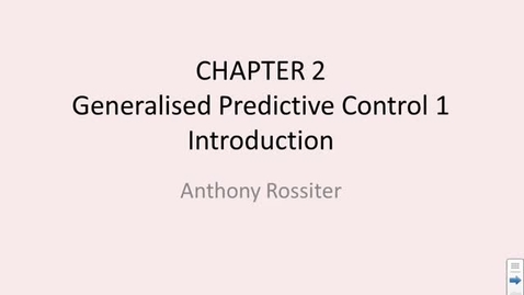 Thumbnail for Generalised Predictive Control - 1