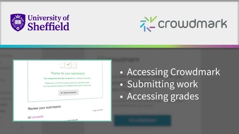 Thumbnail for How to submit work to  Crowdmark