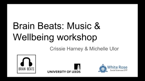 Thumbnail for entry Music and Wellbeing workshop WRDTP Conference: WHC