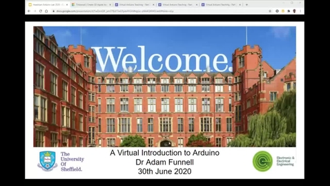 Thumbnail for entry EEE Headstart Summer School 2020 - An introduction to Arduino