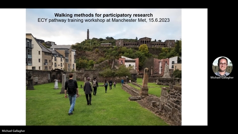 Thumbnail for entry Walking Methods for Participatory Research (15/06/2023) WRDTP: ECY