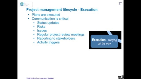 Thumbnail for entry Project Management Introduction