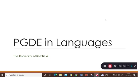 Thumbnail for Inroduction to PGDE in Languages 22-23
