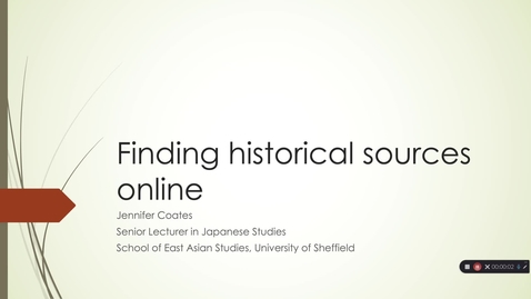 Thumbnail for Finding Historical Resources Online