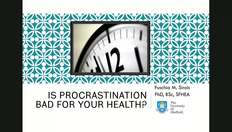 Go to Psychology Taster Lecture - Is procrastination bad for your health? with duration: 26 minutes, 4 seconds