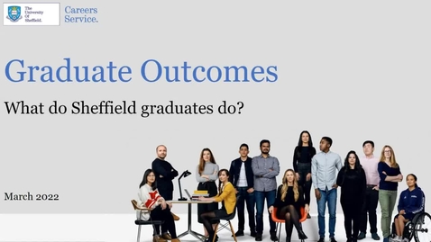 Thumbnail for entry Graduate Outcomes: What do Sheffield graduates do?
