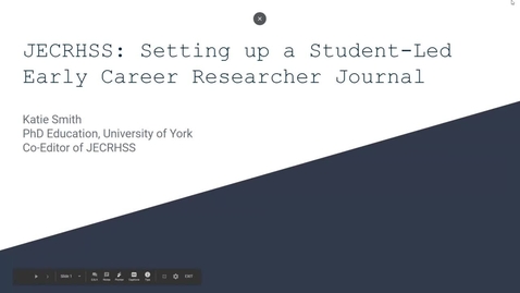 Thumbnail for entry Writing Your Research for Publication - Katie Smith (25/10/19) WRDTP: ECY