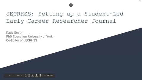Thumbnail for Writing Your Research for Publication - Katie Smith (25/10/19) WRDTP: ECY