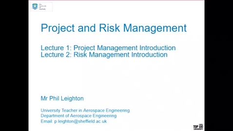Thumbnail for entry Project Management Introduction