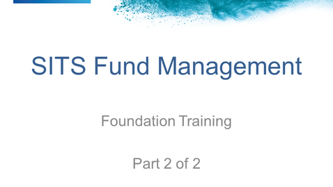 Thumbnail for entry SF Fund Manager Training 2/2 (16 Jan 19)