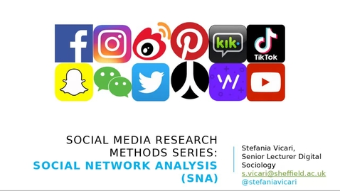 Thumbnail for Social Network Analysis on Social Media Platforms (11/02/21) WRDTP: DCA