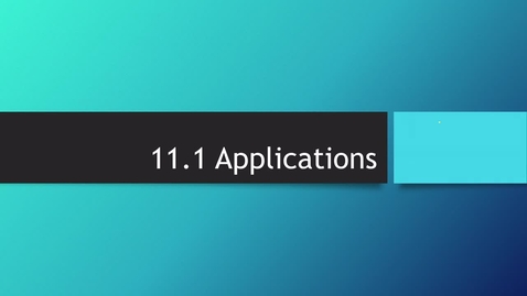 Thumbnail for 11.1 Application Reservoirs