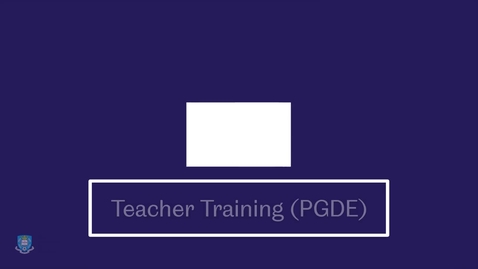 Thumbnail for PGDE video