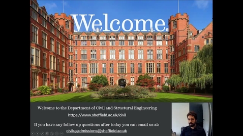 Thumbnail for entry Civil &amp; Structural Engineering - Introduction to the Department