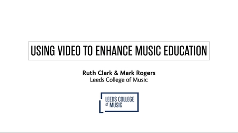 Thumbnail for Using video to enhance music education