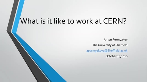 Thumbnail for A Year in Industry at CERN