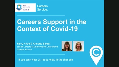 Thumbnail for entry Careers Support in the Context of Covid-19 - Elevate Staff Webinar
