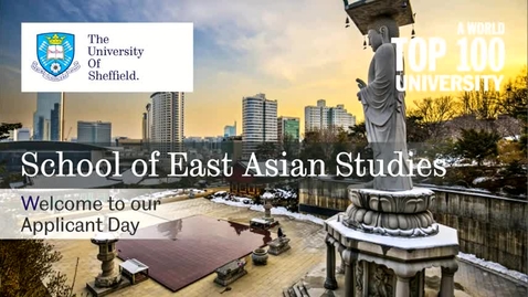 Thumbnail for entry Welcome to the School of East Asian Studies