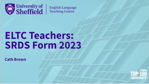 Thumbnail for ELTC Teachers SRDS form 2023