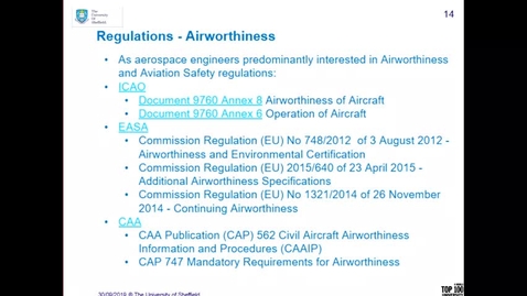 Thumbnail for Aircraft Regulation, Certification and Airworthiness Introduction