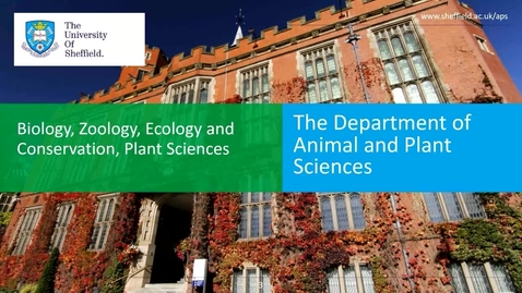 Thumbnail for Animal and Plant Science - Applicant Day talk