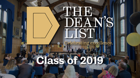 Thumbnail for entry Dean's List winners - Class of 2019 | Sheffield University Management School