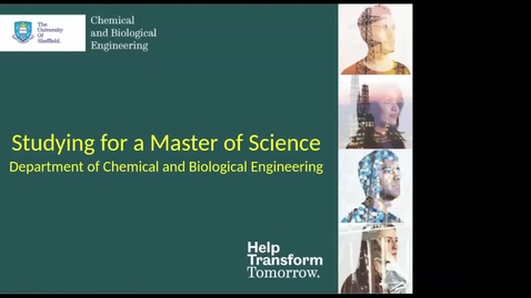 Thumbnail for Department of Chemical and Biological Engineering MSc 2020 entry